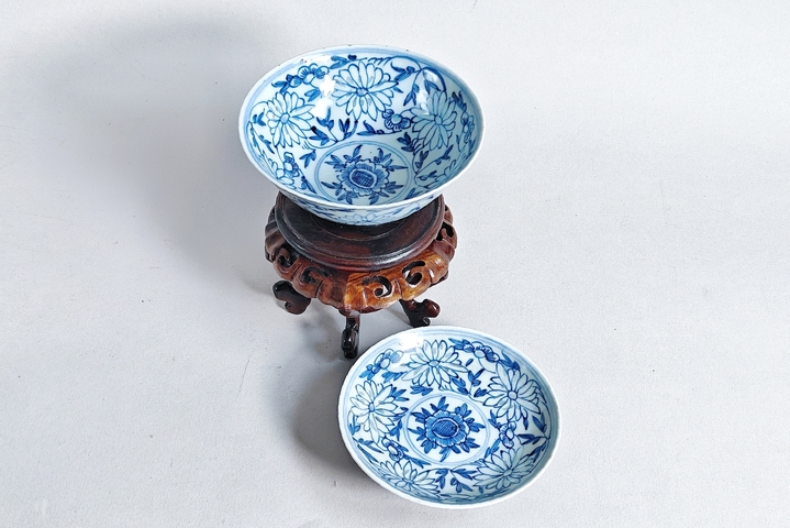 古玩陶瓷蓋碗真品鑒賞圖
