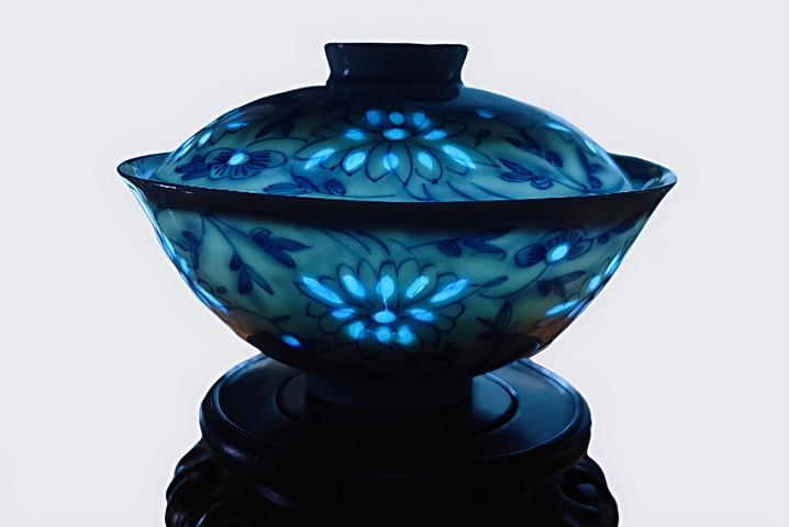 古玩陶瓷蓋碗真品鑒賞圖