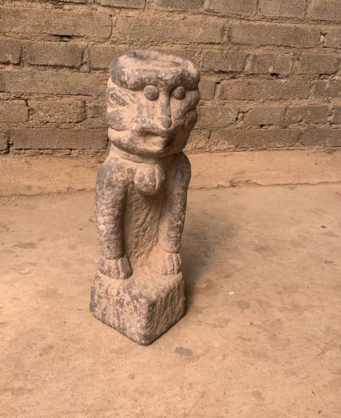 古玩雜項明.石猴拍賣，當前價格4500元