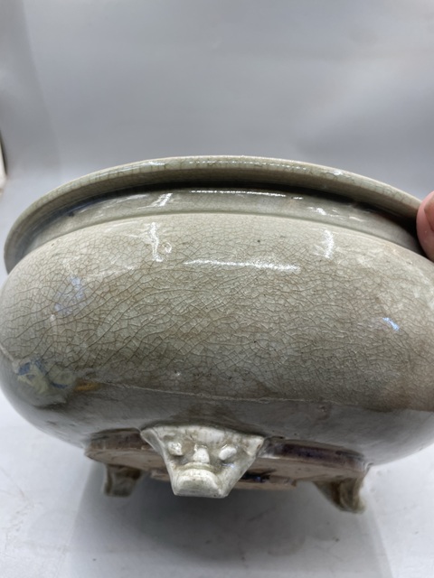 古玩陶瓷三足香爐拍賣,當前價格6000元