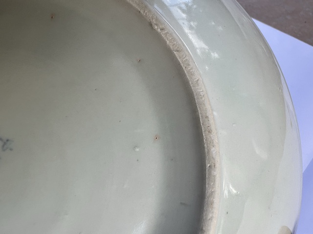 古玩陶瓷青花魚盤真品鑒賞圖