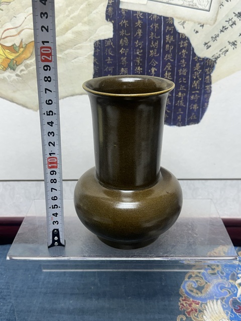古玩陶瓷民國精品茶葉末釉尊拍賣,當前價格2200元