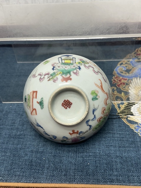 古玩陶瓷清道光精品博古圖粉彩碗拍賣,當前價格2690元