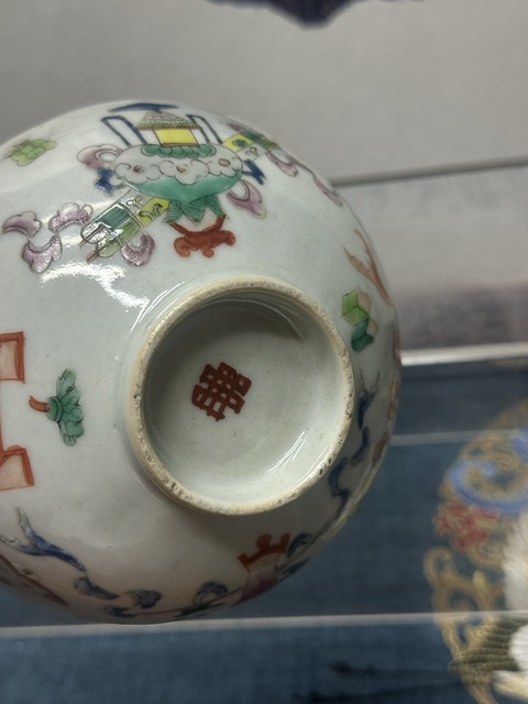 古玩陶瓷清道光精品博古圖粉彩碗拍賣,當前價格2690元