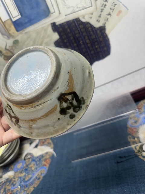 古玩陶瓷明晚期花卉青花碗拍賣,當前價格89元