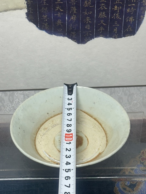 古玩陶瓷明代.花卉紋青花碗拍賣,當前價格138元