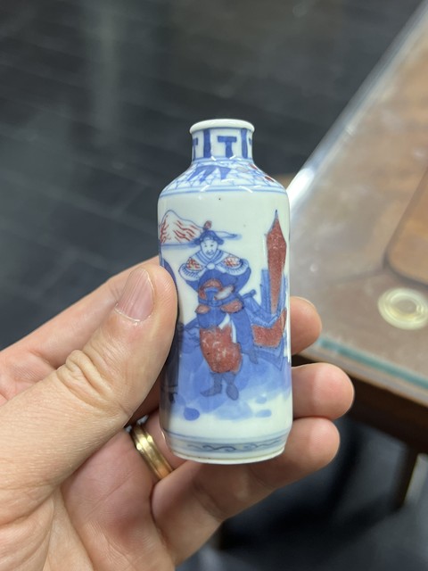 鼻煙壼 青花釉裏紅 清時代 康熙年製 唐物 清三代青花和釉里红瓷器鼻烟壶鉴赏- 快资讯