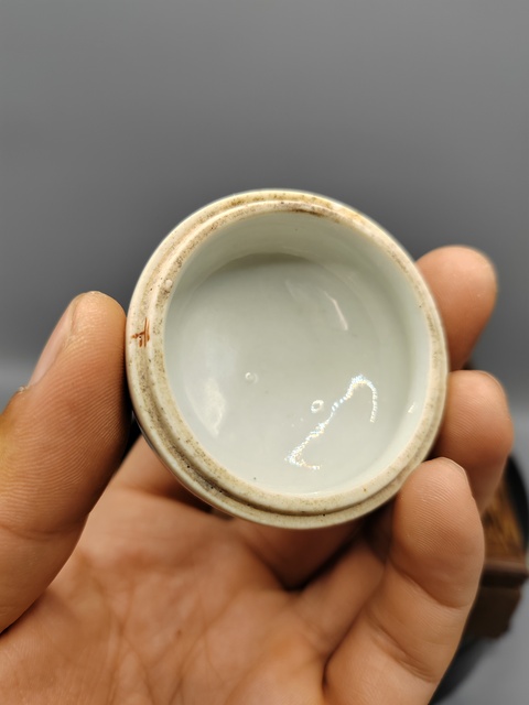 古玩陶瓷清同治?細(xì)路粉彩精品麒麟送子圖蓋缸拍賣,當(dāng)前價(jià)格980元
