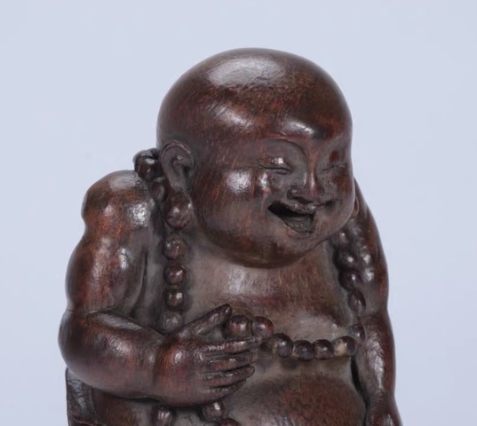 古玩雜項竹雕彌勒佛真品鑒賞圖