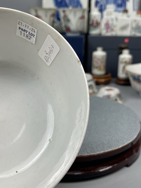古玩陶瓷民國(guó)淺絳彩繪人物紋碗拍賣，當(dāng)前價(jià)格3279元