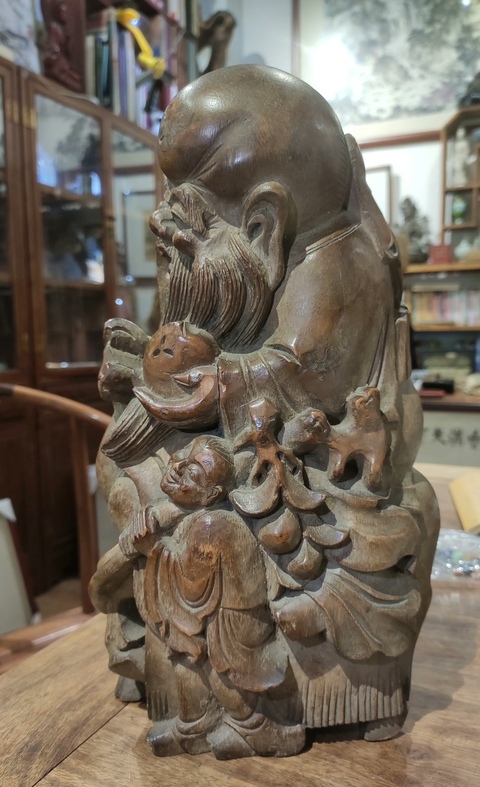 古玩雜項竹雕人物擺件拍賣,當前價格5680元