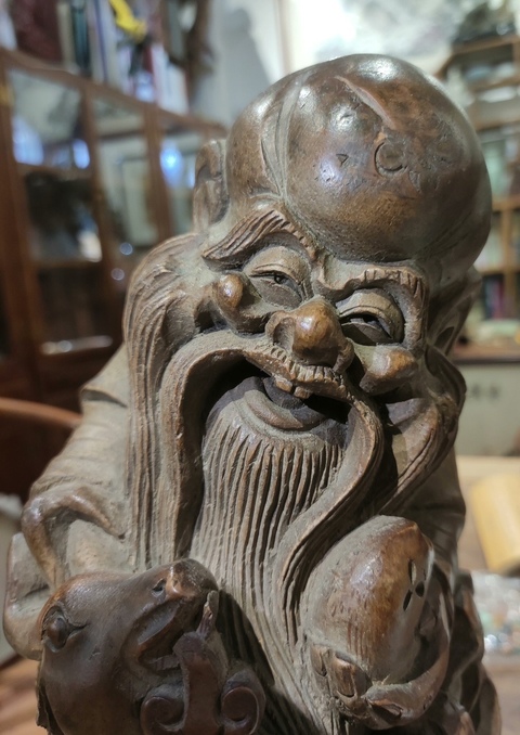 古玩雜項竹雕人物擺件拍賣,當前價格5680元