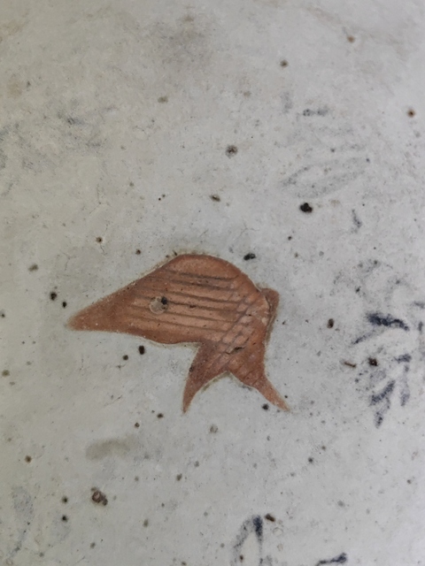 古玩陶瓷正德臥足露胎魚紋盤真品鑒賞圖