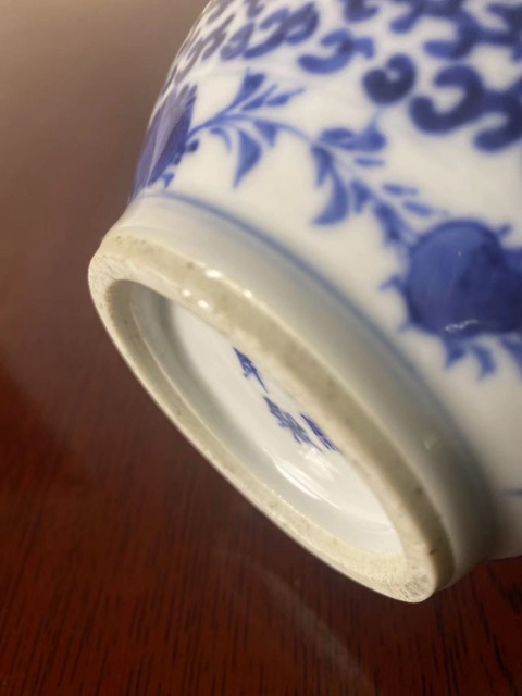 古玩陶瓷博古圖青花尊真品鑒賞圖