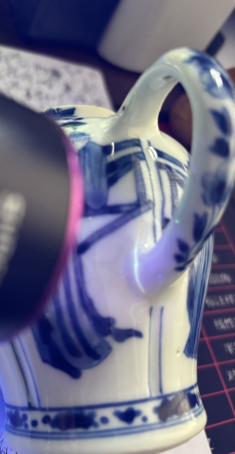 古玩陶瓷青花人物瓜棱罐真品鑒賞圖