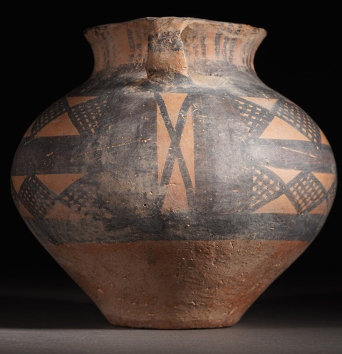古玩陶瓷馬家窯文化陶罐真品鑒賞圖