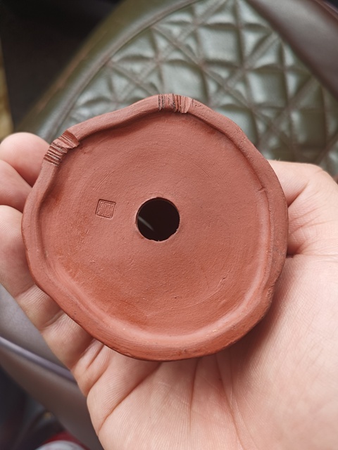 古玩陶瓷紫砂小花盆真品鑒賞圖