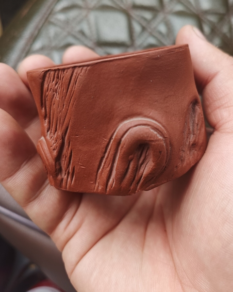 古玩陶瓷紫砂小花盆真品鑒賞圖