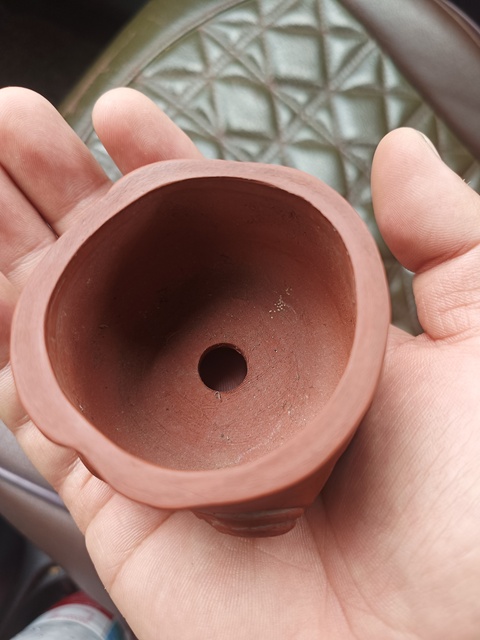 古玩陶瓷紫砂小花盆真品鑒賞圖