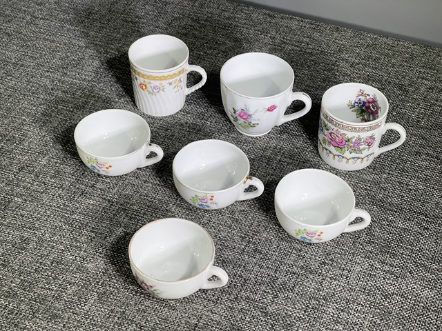 古玩陶瓷創(chuàng)匯.花卉紋執(zhí)杯一組(7件)拍賣,當(dāng)前價格0元