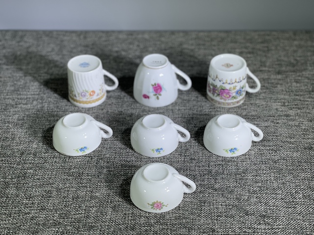 古玩陶瓷創(chuàng)匯.花卉紋執(zhí)杯一組(7件)拍賣,當(dāng)前價格0元