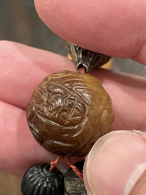 古玩玉器和田玉雕“龍紋珠”真品鑒賞圖