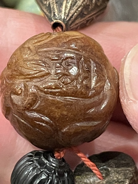 古玩玉器和田玉雕“龍紋珠”真品鑒賞圖