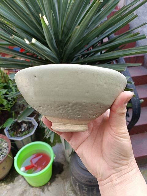 古玩陶瓷元代鈞窯青釉大碗拍賣,當前價格2980元