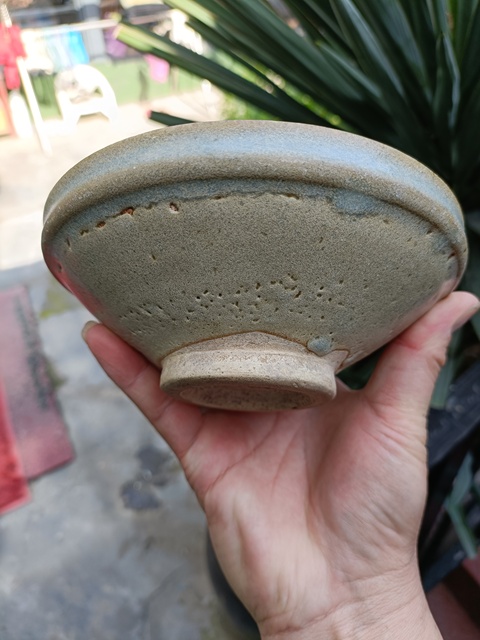 古玩陶瓷五大名窯之一元代鈞窯天藍釉賞碗拍賣,當前價格3980元