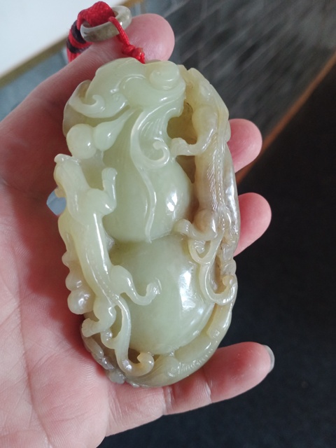 古玩玉器和田玉把件葫蘆拍賣,當前價格280元