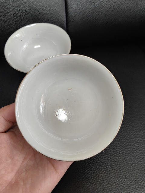古玩陶瓷民國-胭脂紅山水紋茶圓拍賣,當前價格1500元