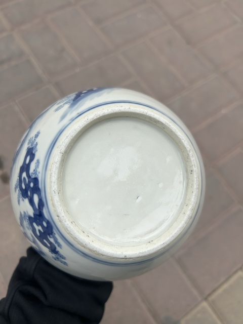 古玩陶瓷人物紋青花蓋罐真品鑒賞圖