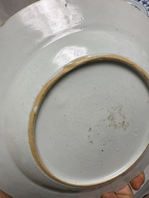 古玩陶瓷粉彩描金盤真品鑒賞圖