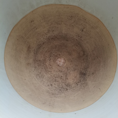 古玩陶瓷花鳥紋花盆真品鑒賞圖