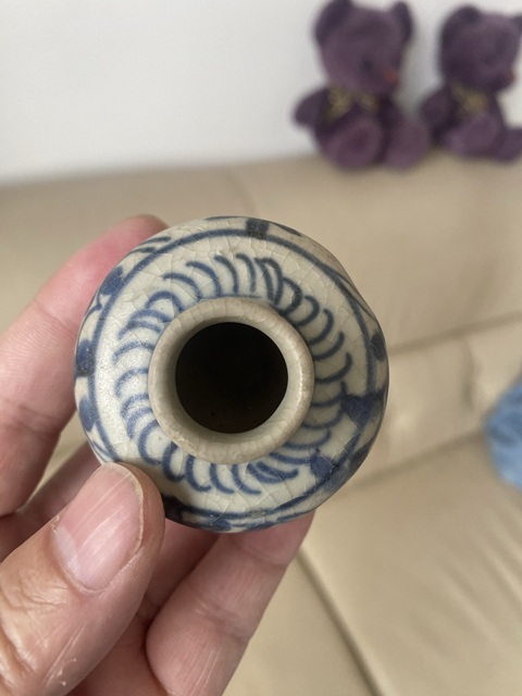 古玩陶瓷青花小罐真品鑒賞圖