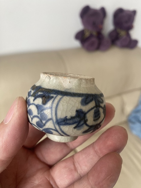 古玩陶瓷青花小罐真品鑒賞圖