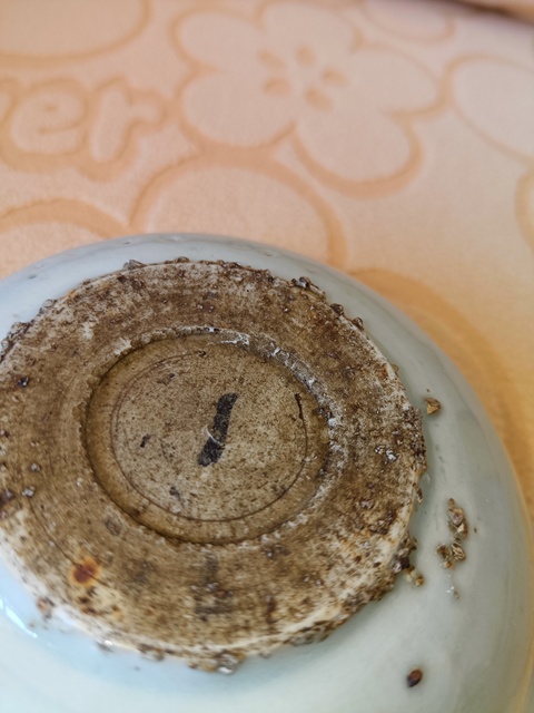 古玩陶瓷花卉紋青花洗真品鑒賞圖