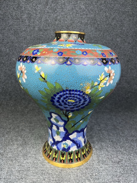古玩雜項景泰藍花瓶真品鑒賞圖