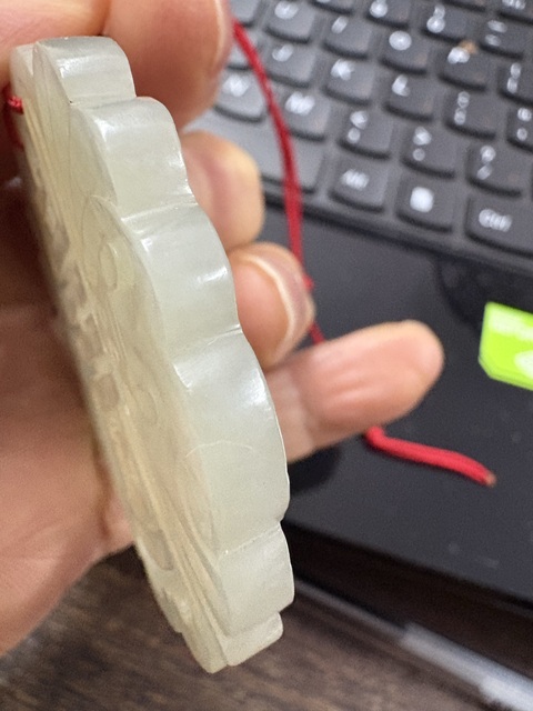 古玩玉器福壽雙全佩真品鑒賞圖