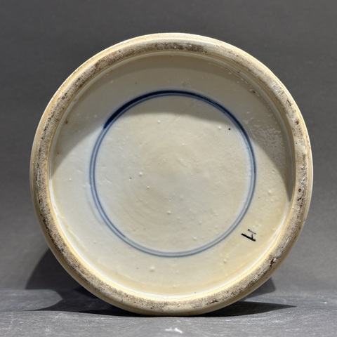 古玩陶瓷松石綠粉彩花鳥紋梅瓶真品鑒賞圖