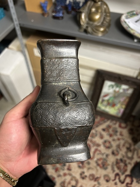 古玩銅器銅尊真品鑒賞圖