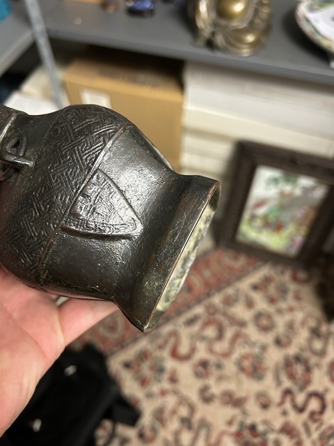 古玩銅器銅尊真品鑒賞圖