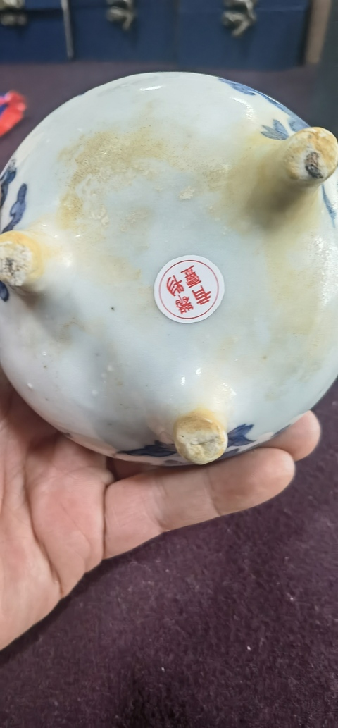 古玩陶瓷青花爐真品鑒賞圖