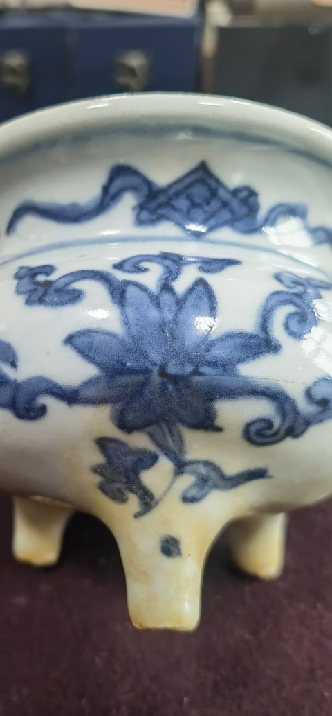 古玩陶瓷青花爐真品鑒賞圖