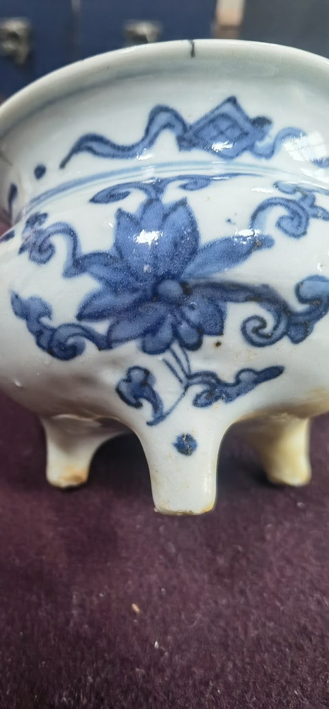 古玩陶瓷青花爐真品鑒賞圖
