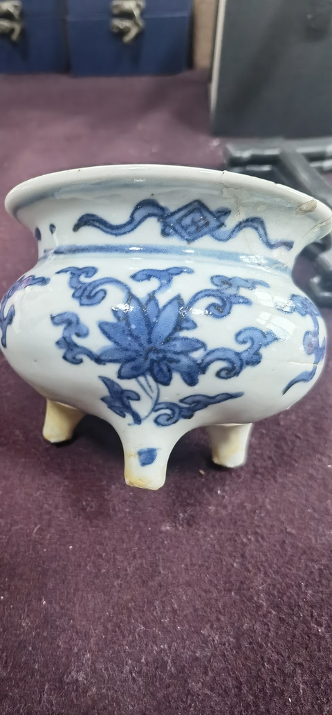 古玩陶瓷青花爐真品鑒賞圖