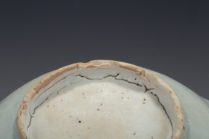 古玩陶瓷明中期·青花花鳥紋碗真品鑒賞圖