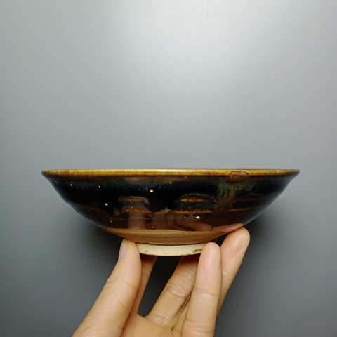 古玩陶瓷元代，鐵銹斑大碗拍賣，當前價格1800元