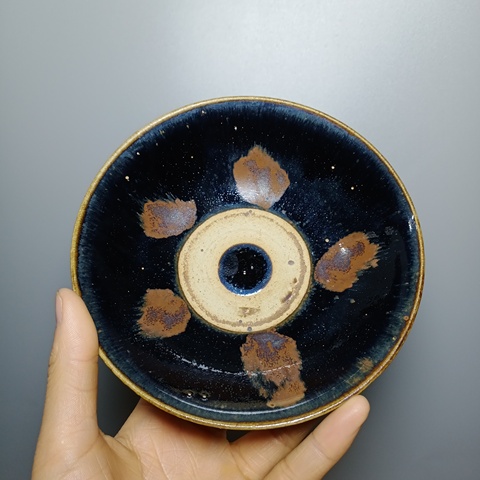 古玩陶瓷元代，鐵銹斑大碗拍賣，當前價格1800元