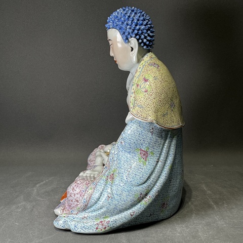 古玩陶瓷民國 佛像真品鑒賞圖